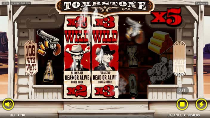 Tombstone slot outlaw wilds feature 1