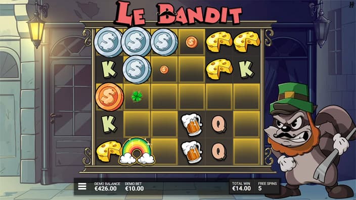 Le Bandit slot rainbow symbol