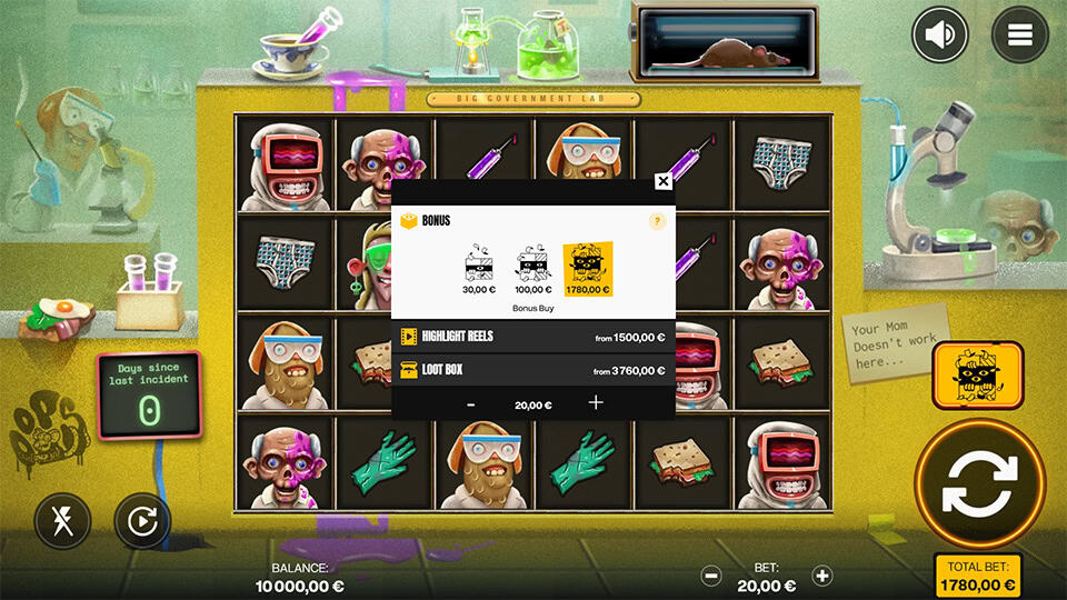 Oops slot bonus buy
