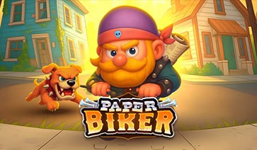 Paper Biker Slot by Bullshark Games Demo slot cover image