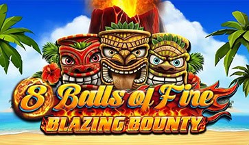 8 Balls of Fire Blazing Bounty Slot by Reflex Gaming Demo slot cover image