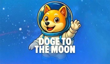 Doge to the Moon Slot by 18 Gaming Demo slot cover image