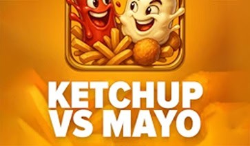Ketchup vs Mayo Slot Demo by 18 Gaming slot cover image