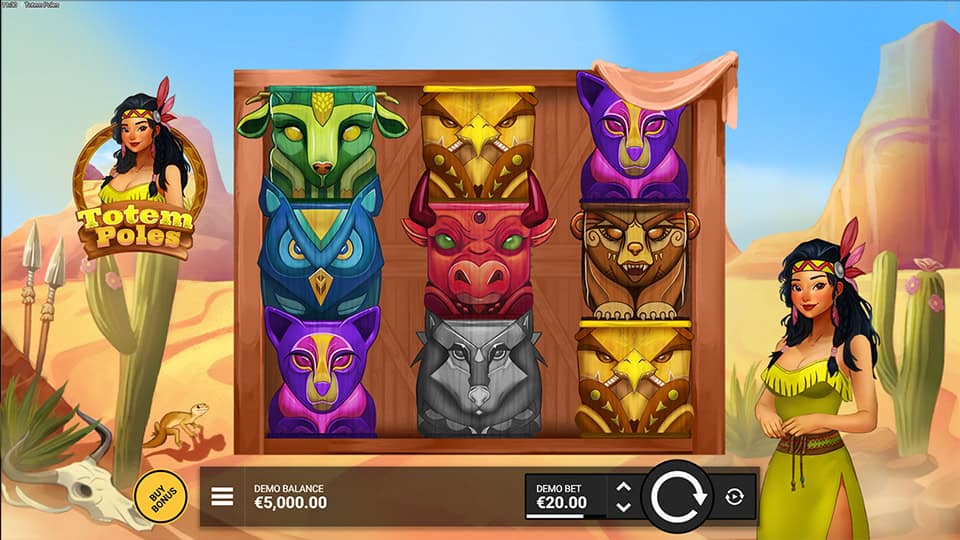 Totem Poles slot game preview