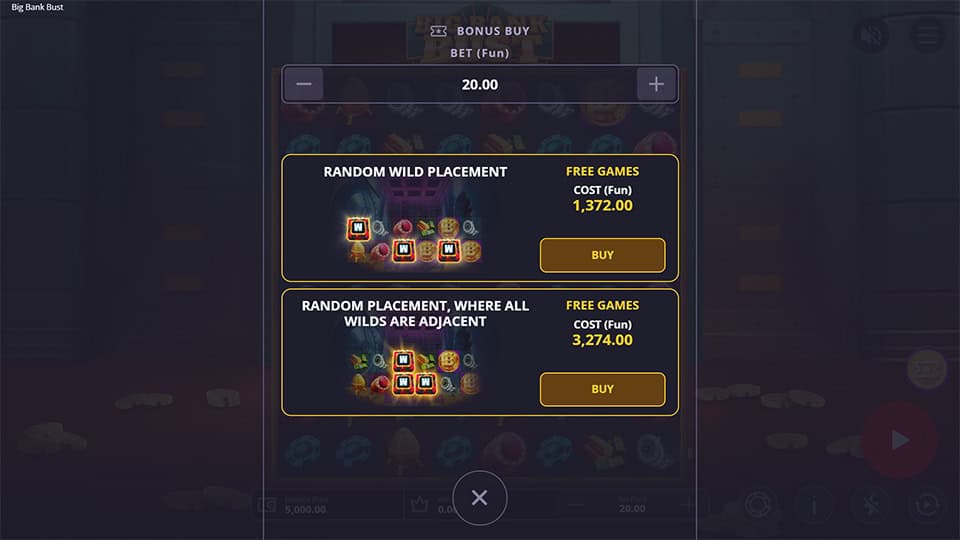 Big Bank Bust slot bonus buy