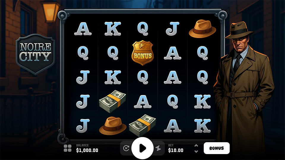 Noire City slot game preview