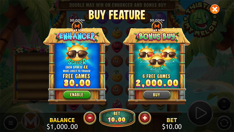 Twistin My Melon slot bonus buy