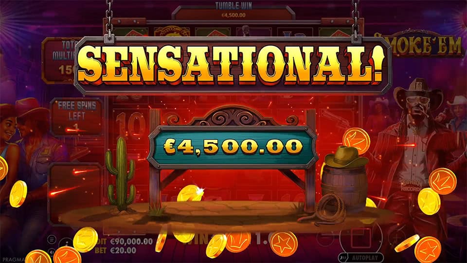 SmokeEm slot big win