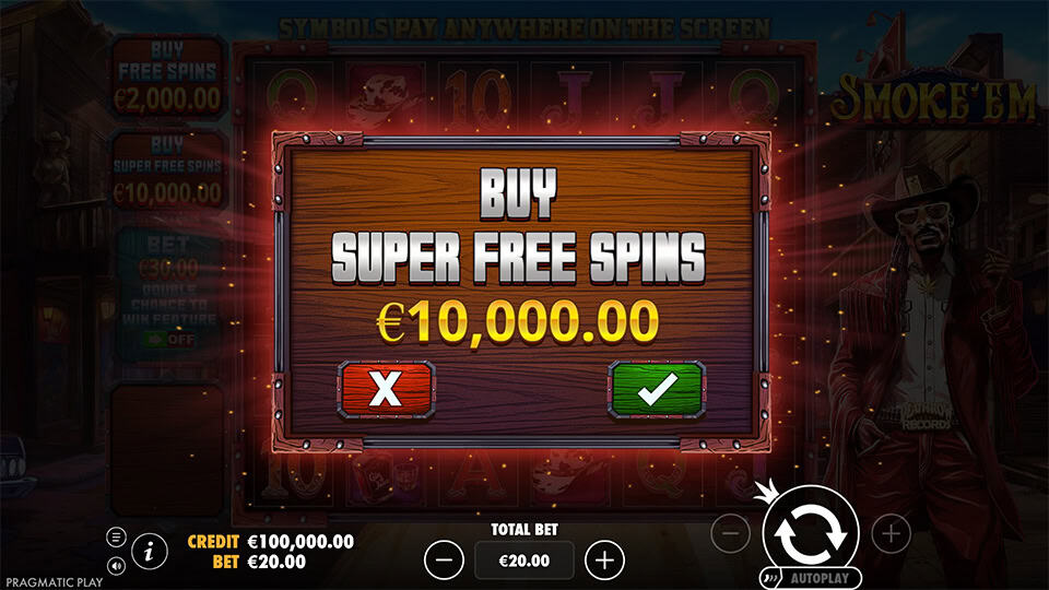SmokeEm slot bonus buy