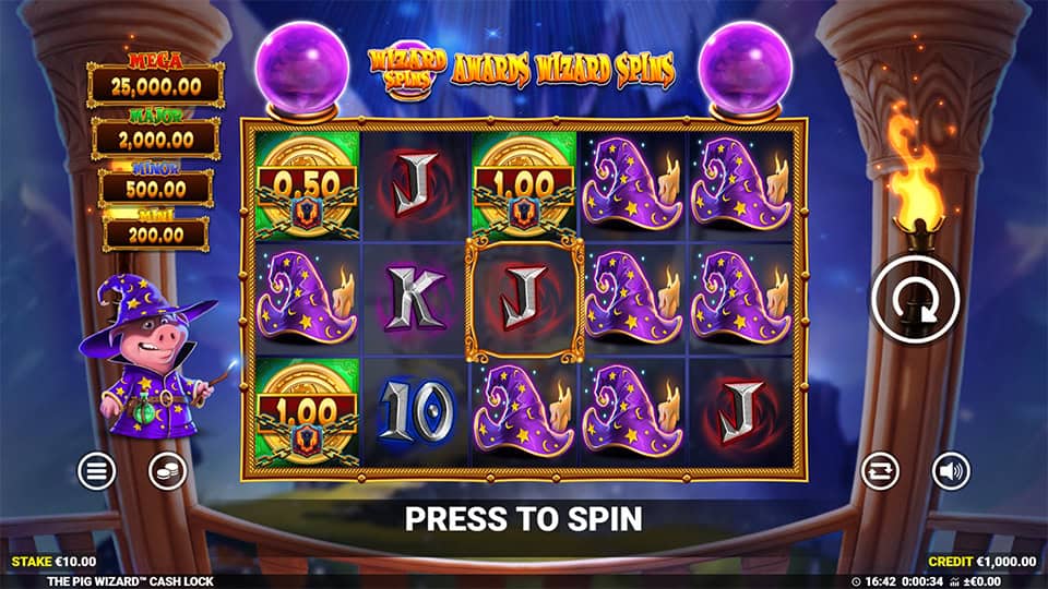 The Pig Wizard Cash Lock slot game preview 1