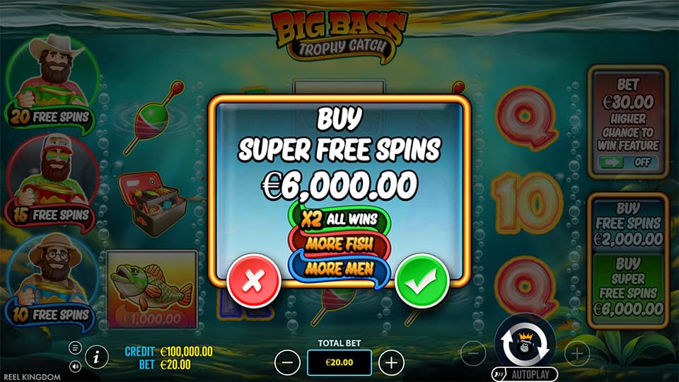 Big Bass Trophy Fishing slot bonus buy