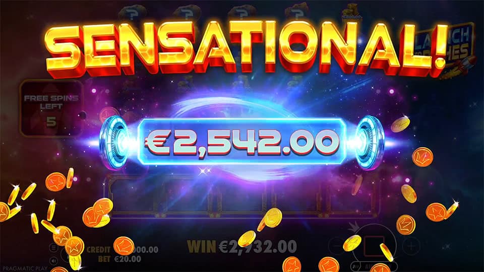 Launch to Riches slot big win